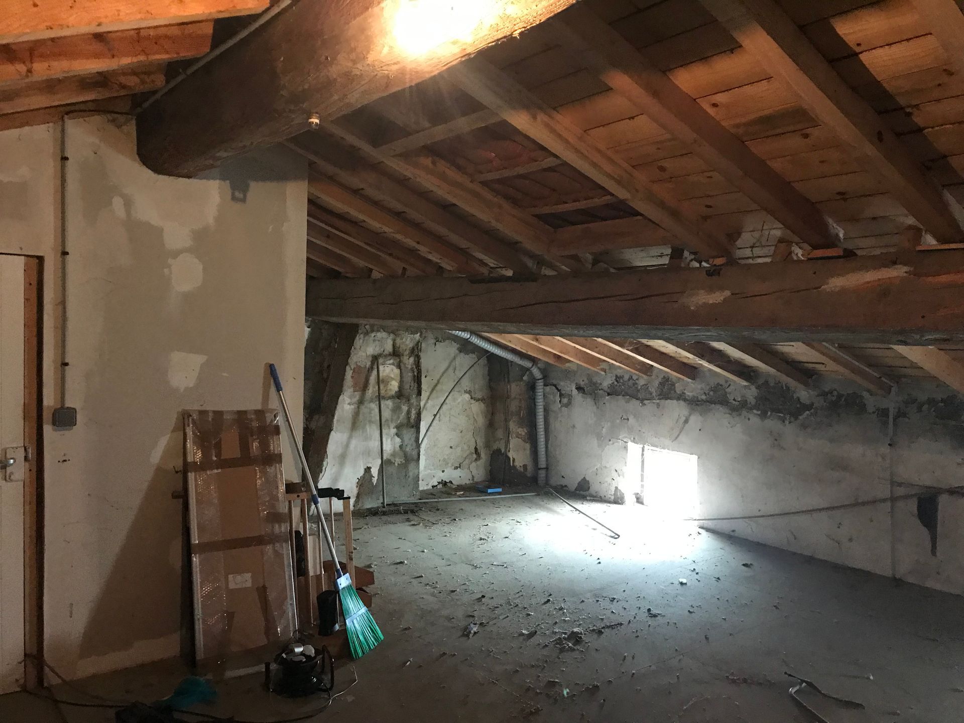 Avant aménagement des combles