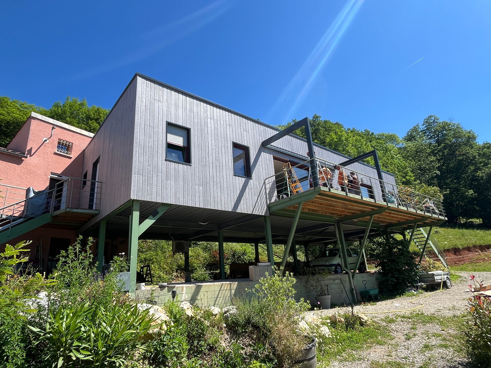 Vue d'ensemble après bardage