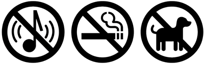 Symbole für unsere Hausregeln im Greenments