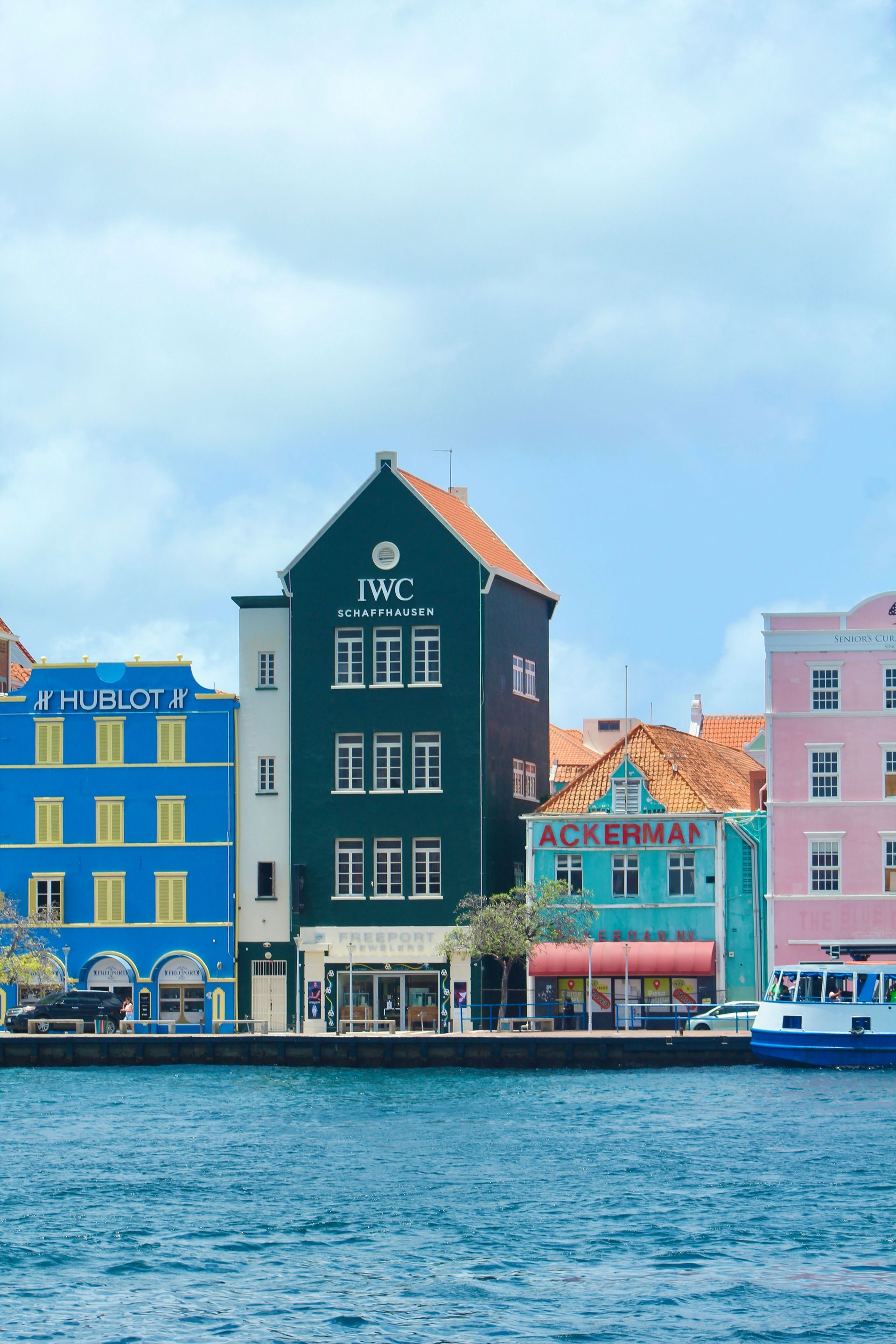 De Handelskade in Willemstad, Curacao