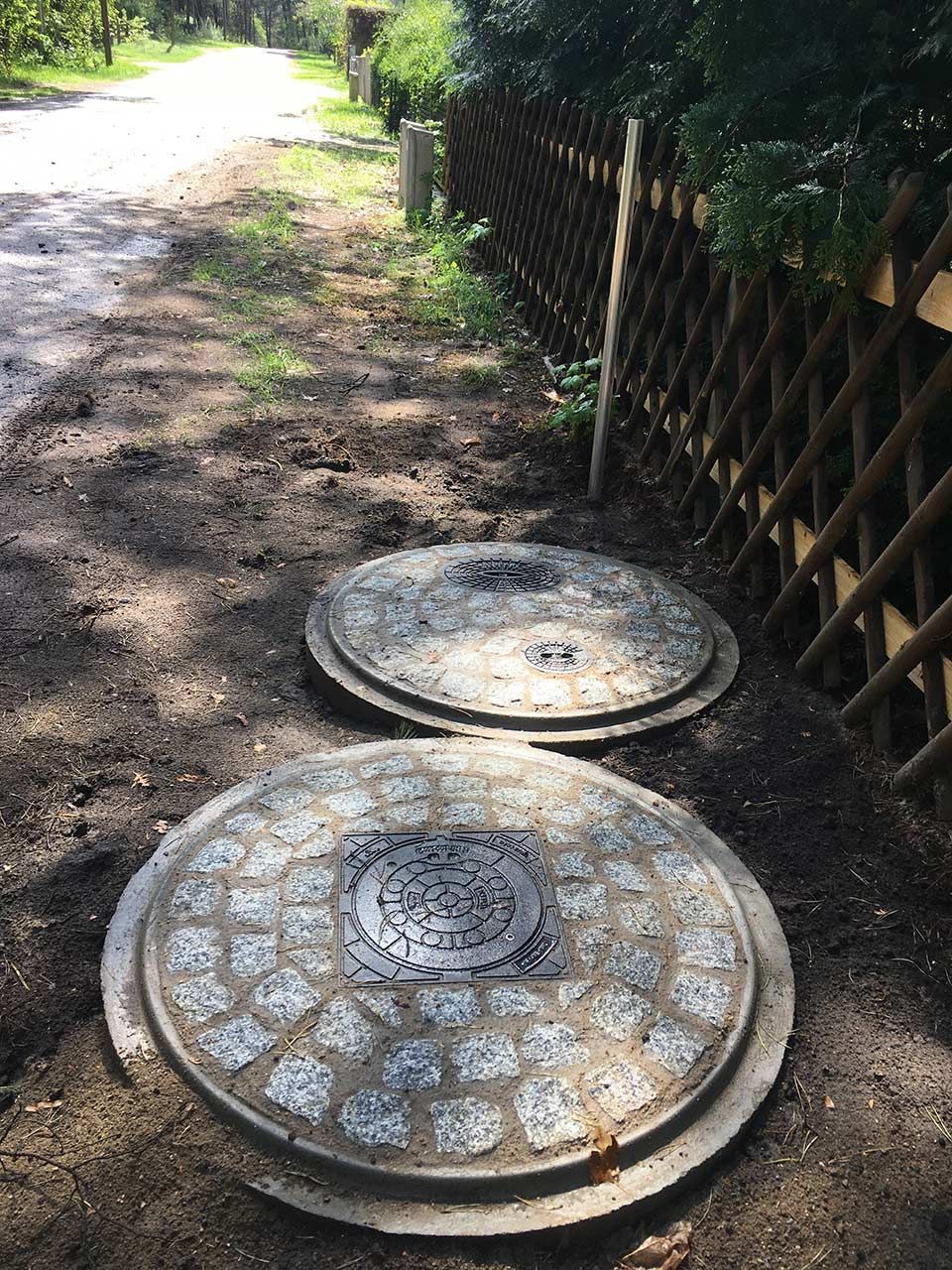 Tiefbauarbeiten am Kanal