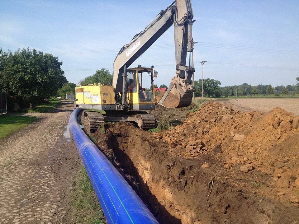 Tiefbauarbeiten mit Bagger