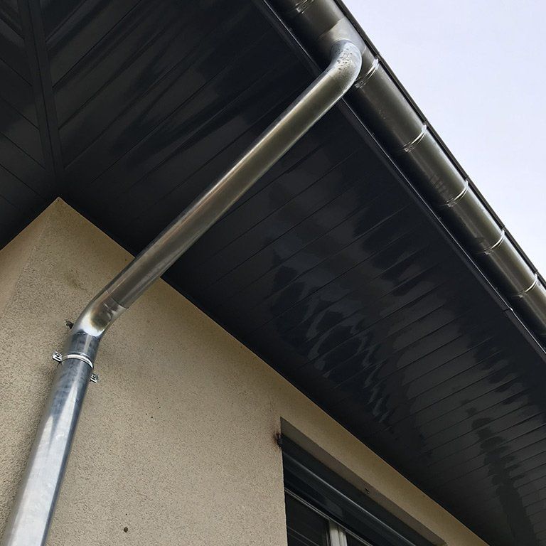 Zinguerie vue du dessous