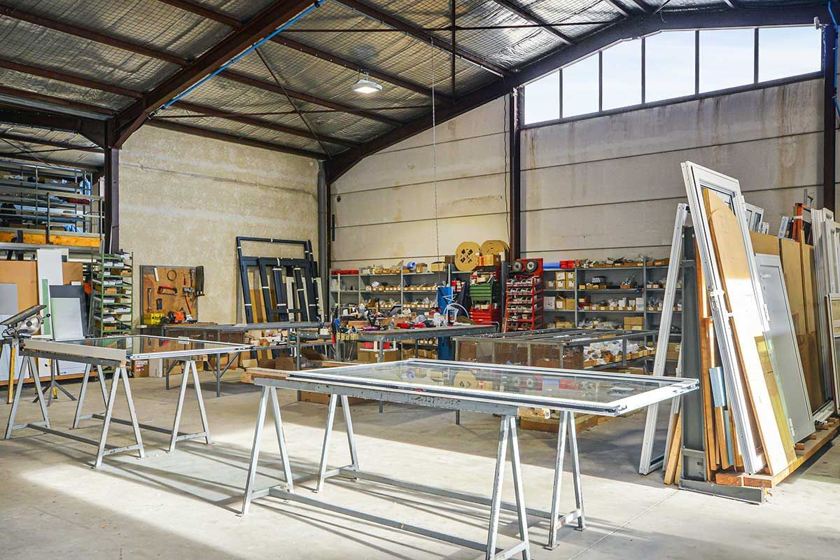 Atelier de fabrication de l'entreprise