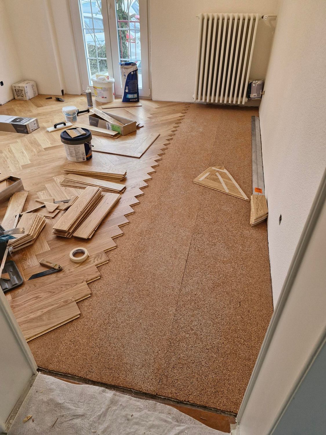 Fougères sur sous-couche liège 3 mm