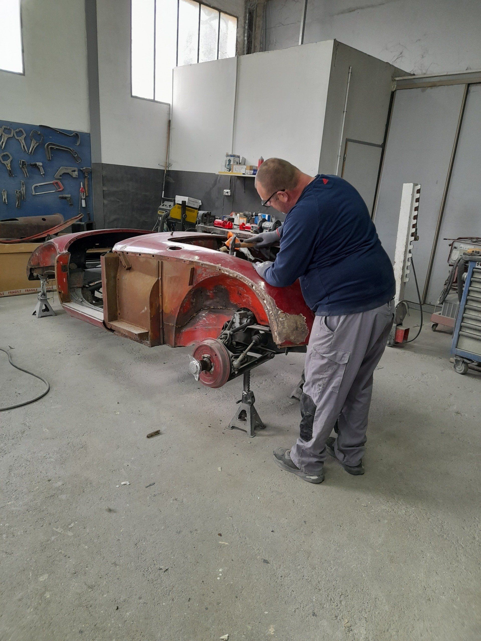 Remise en état d'une carrosserie