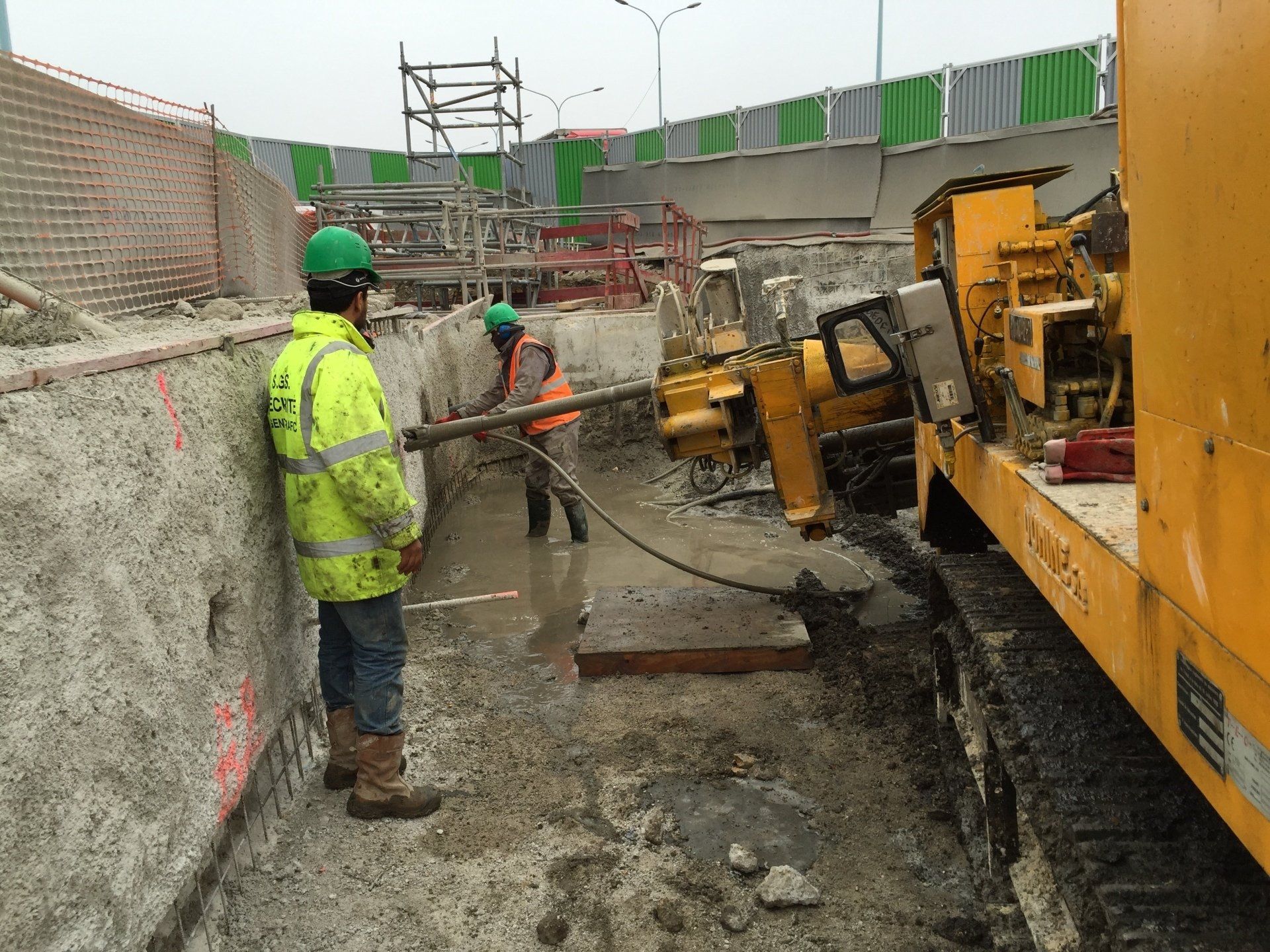 Chantier de micropieux