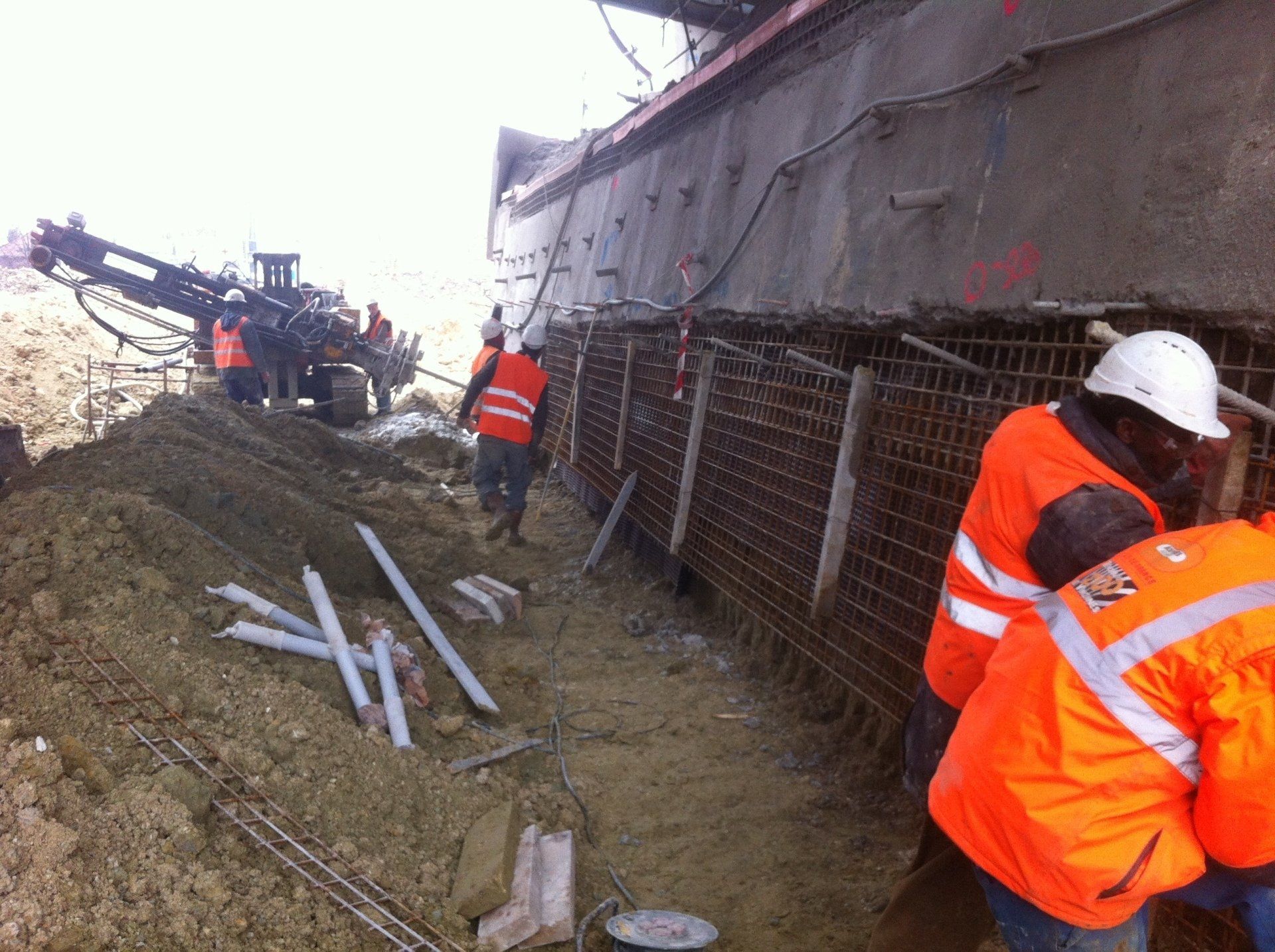 Travaux de fondations