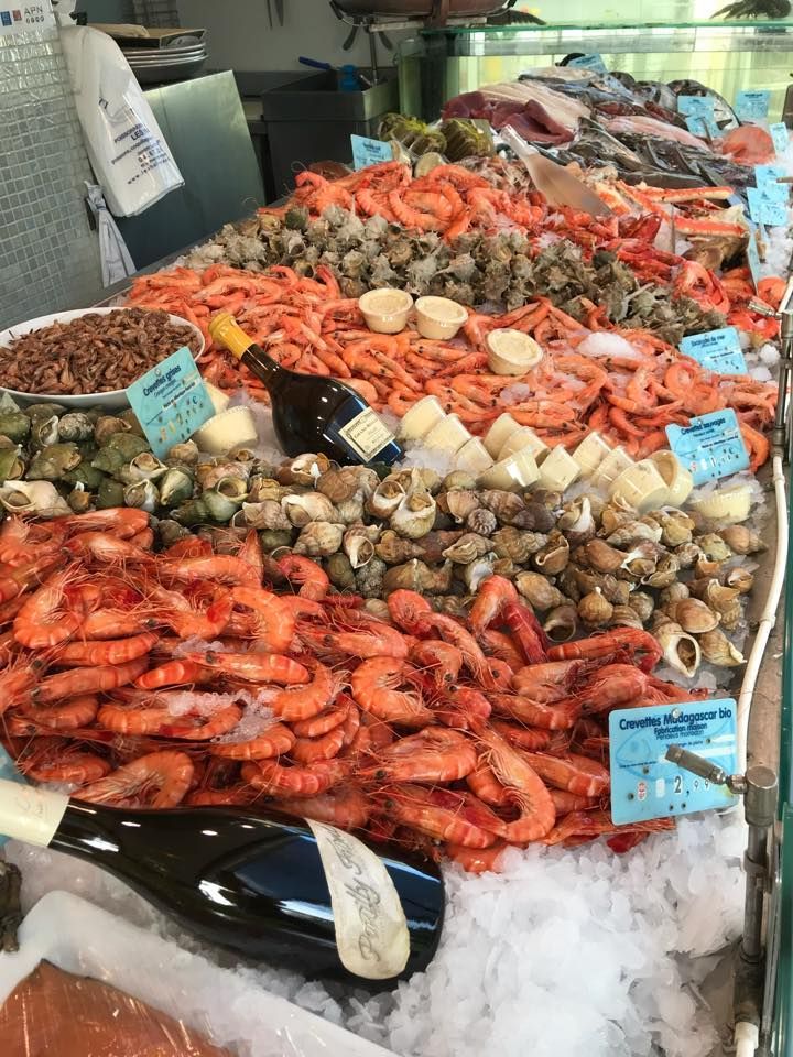 Stand de fruits de mer