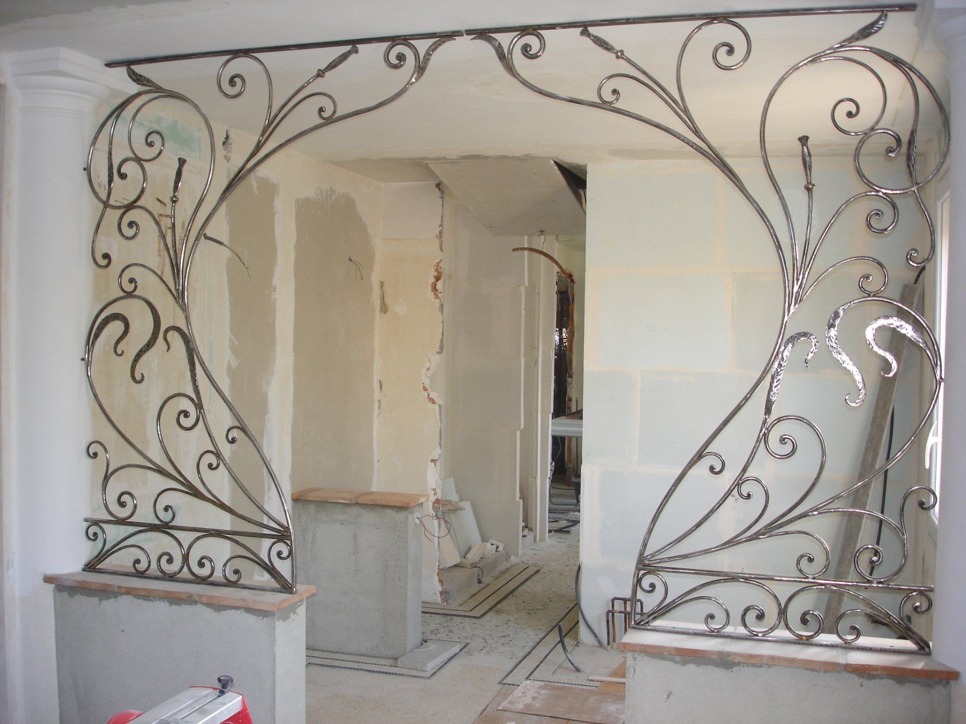 Grille en fer forgé