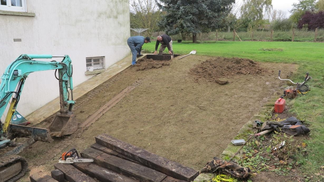Terrassement en pente