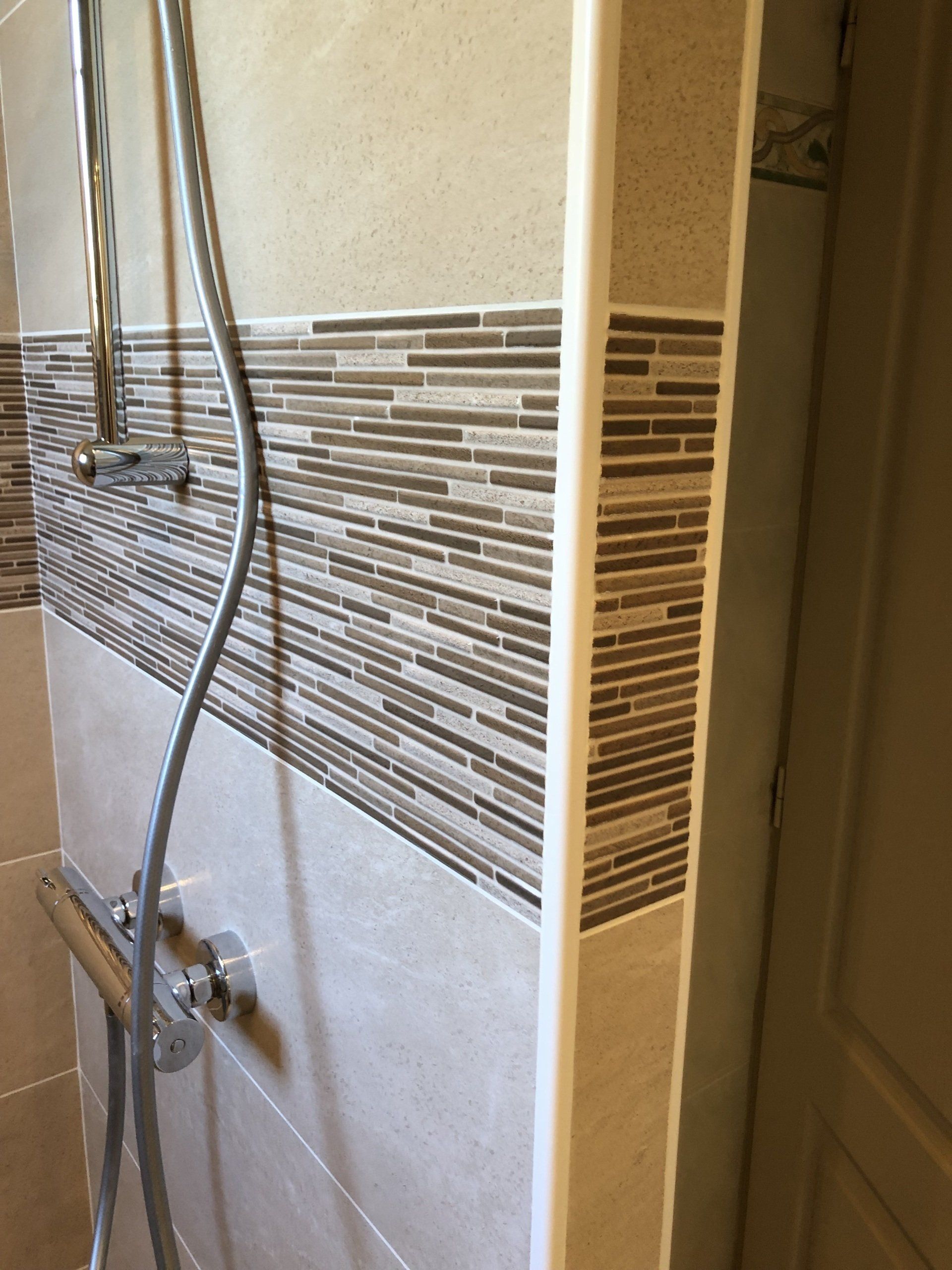 Création cloison douche italienne