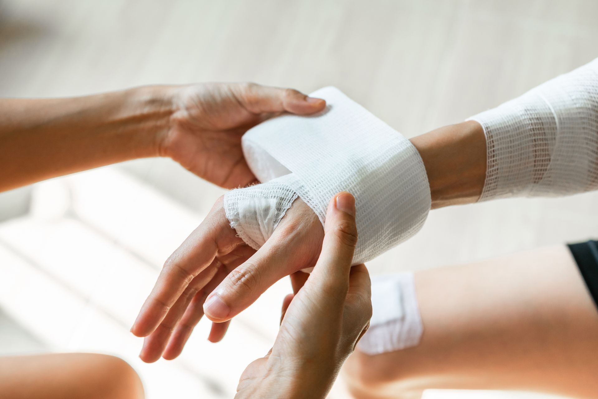 Application d'un bandage