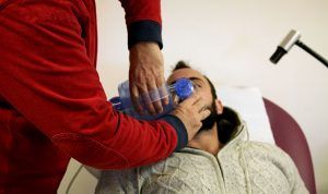 Prise de la respiration d'un patient