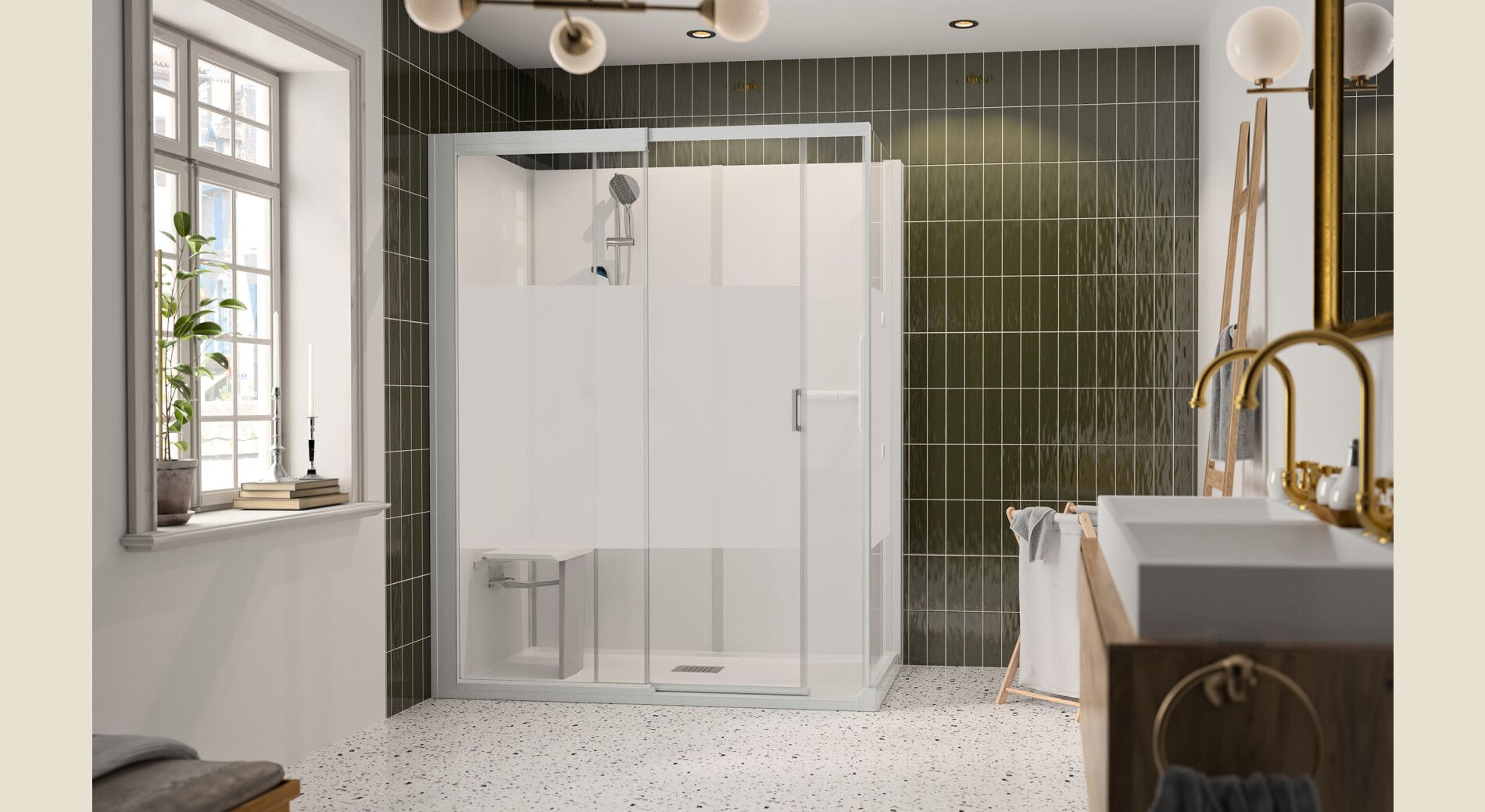 Rénovation d'une salle de bains pour PMR