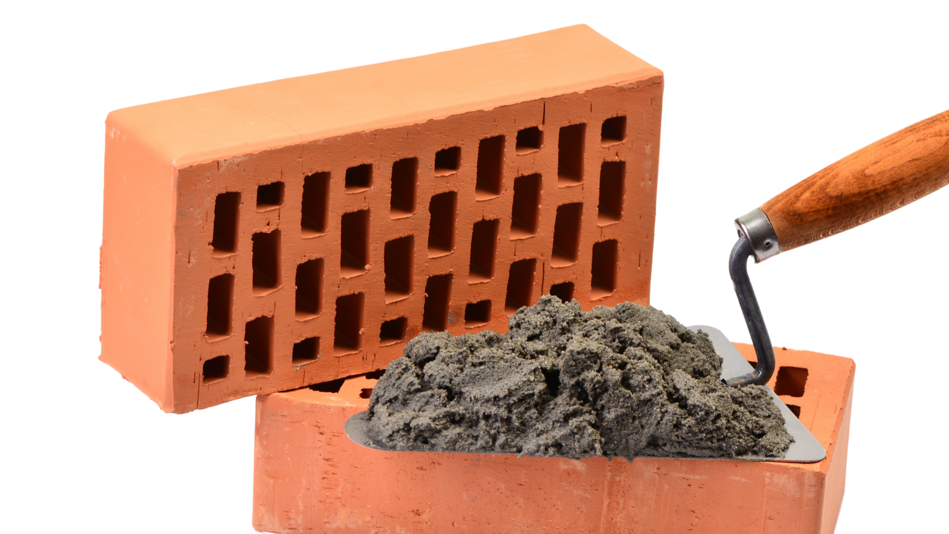 Truelle et briques