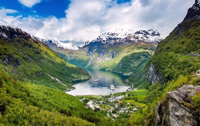 View over the Geirangerfjord