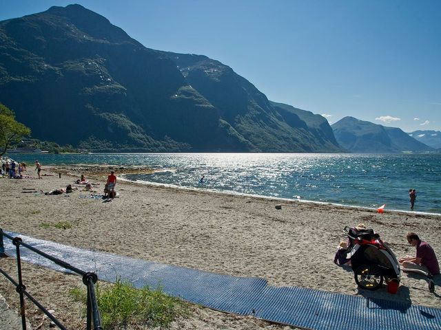 Kammen beach on the Romsdalsfjord