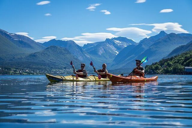 Kayaking on the fjord near Åndalsnes