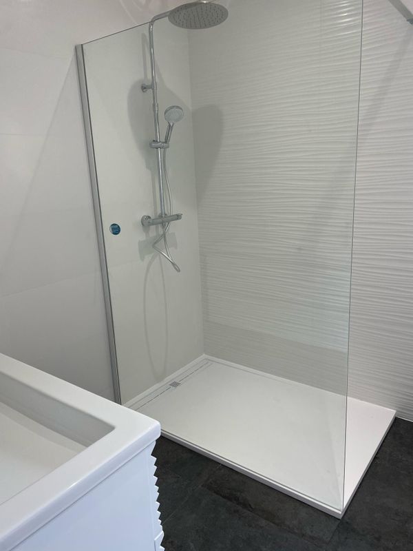 Une douche à l'italienne.