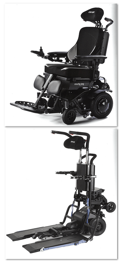Mobilité réduite : fauteuil roulant et monte charge