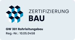 Zertifizierung Bau GW 301 Rohrleitungsbau Logo