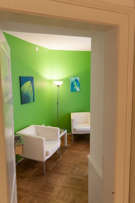 unser angenehmes Wartezimmer