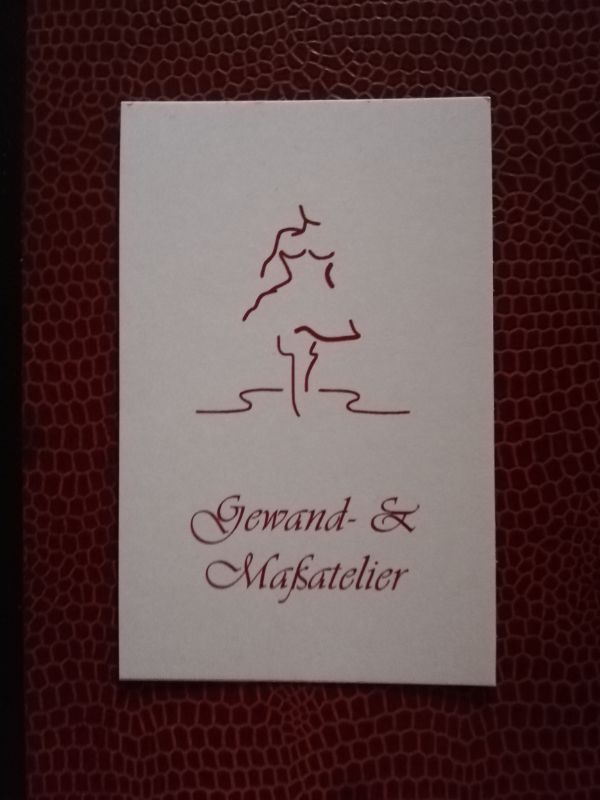 Gewand- & Maßatelier Birgit Schellhase Karte