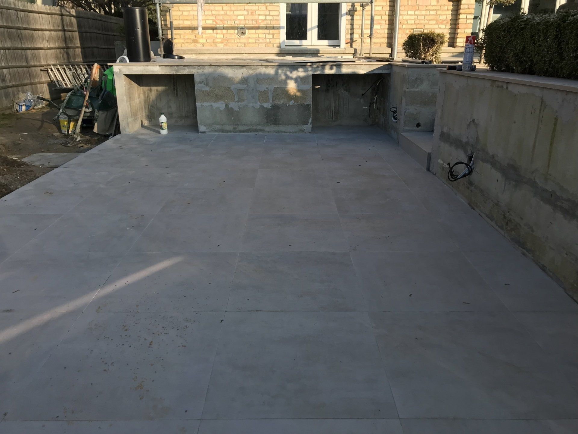 Terrasse en dalles