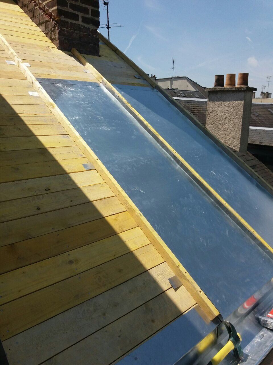 Zinc sur toiture