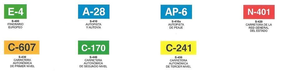 Una fila de etiquetas con las letras e4 a28 ap-6 y n401