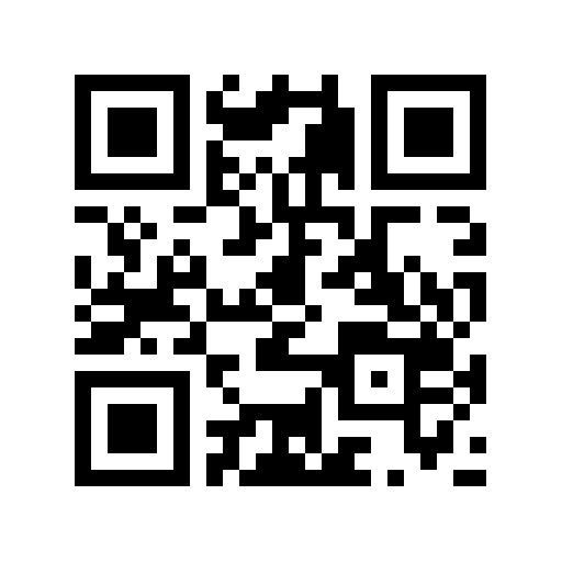 Código QR en blanco y negro sobre fondo blanco