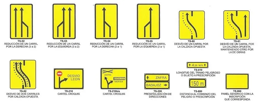 Un montón de carteles amarillos sobre un fondo blanco.