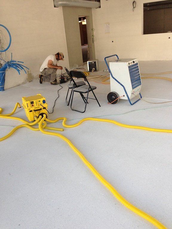 Lugon assechement - Martigny - panneaux chauffant