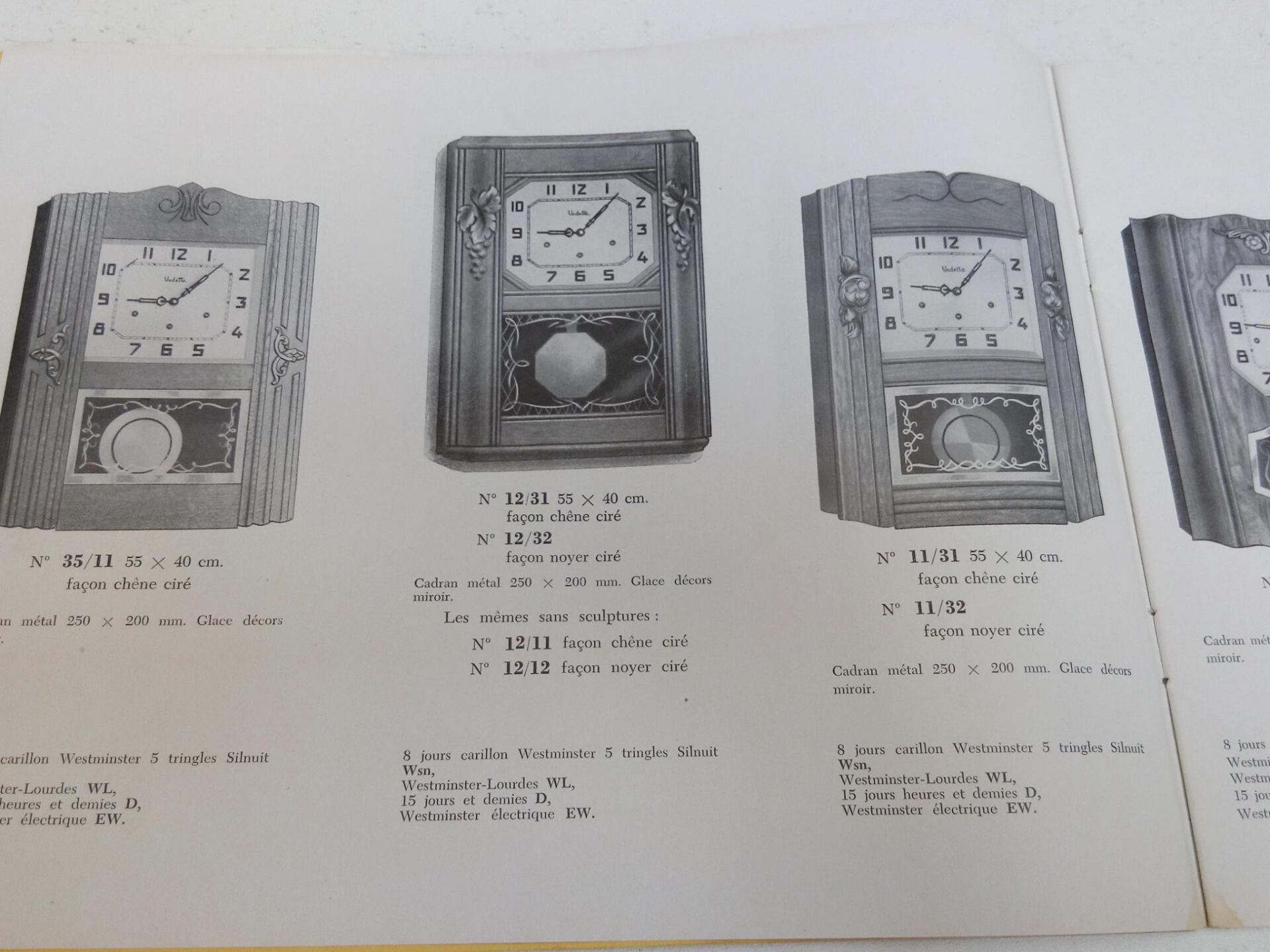 Horlogerie ancien modèle