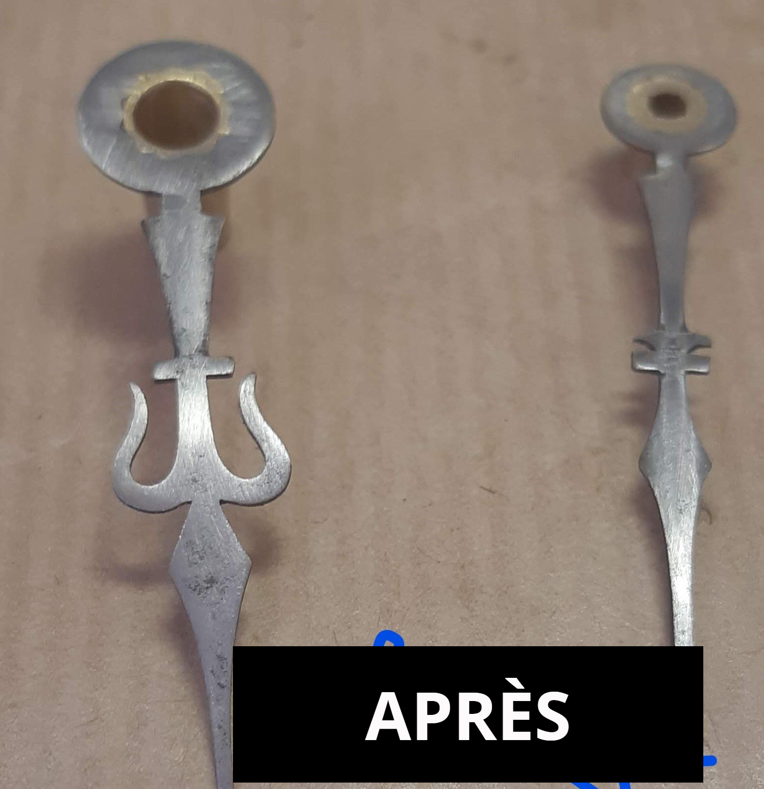 Polissage aiguilles après