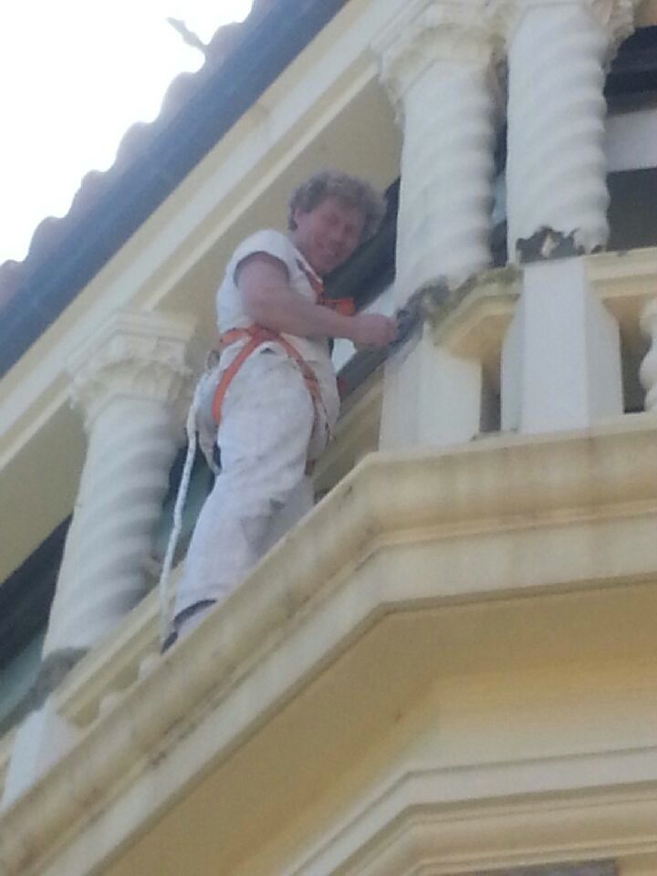 Rénovation des colonnes du Chateau de Borelli