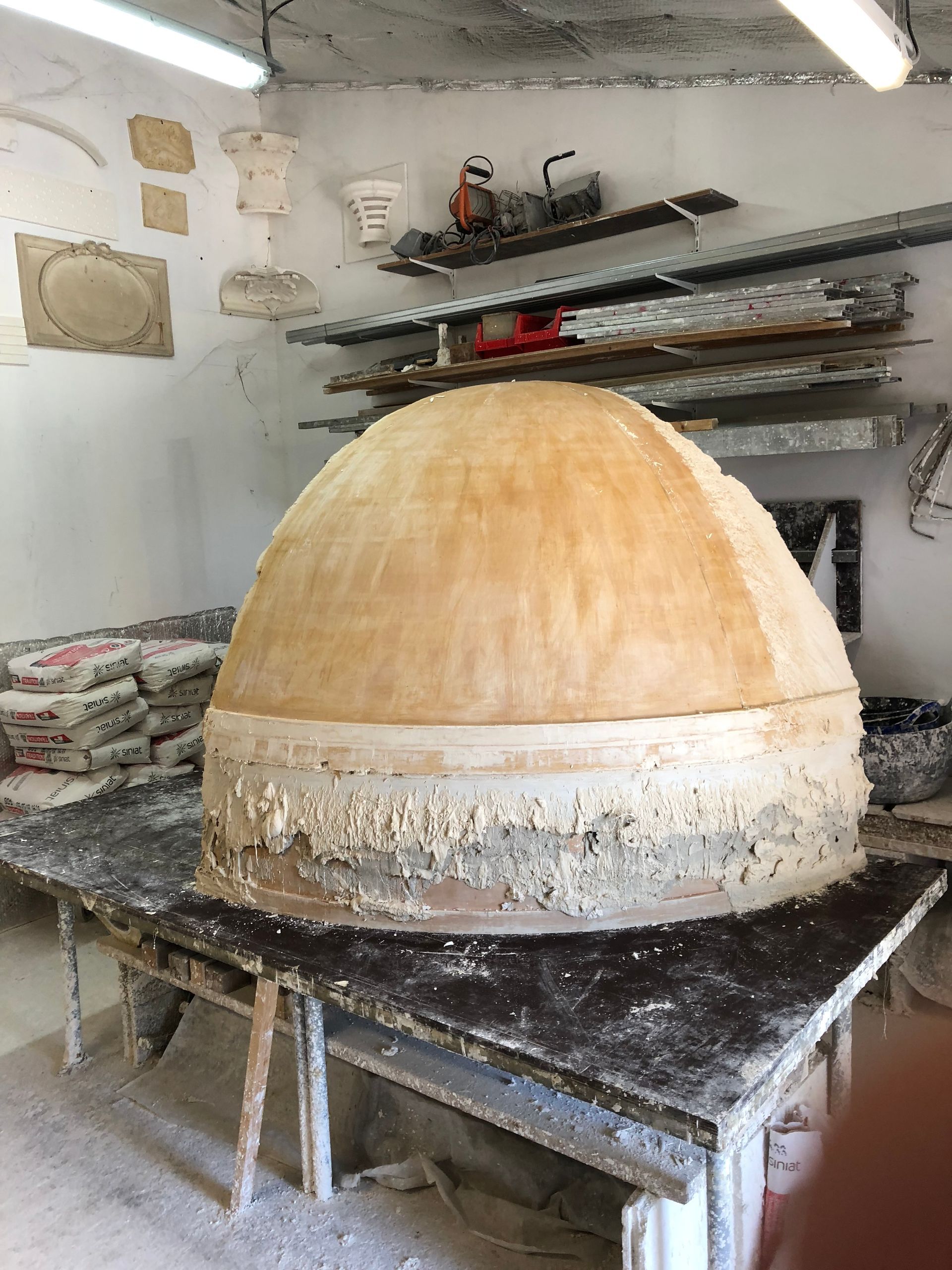 Construction de la coupole