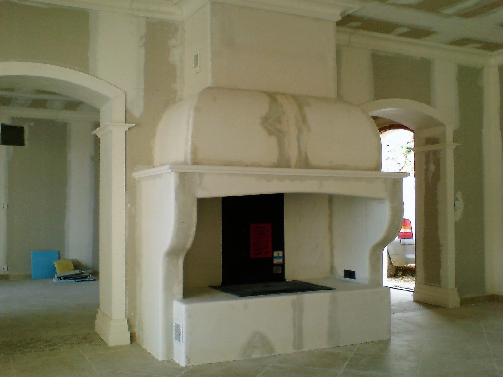 Rénovation d'une cheminée dans une villa de la Côte d'Azur