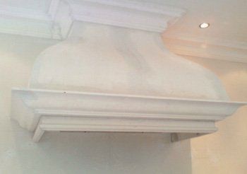 Rénovation d'une hotte de cheminée suspendue