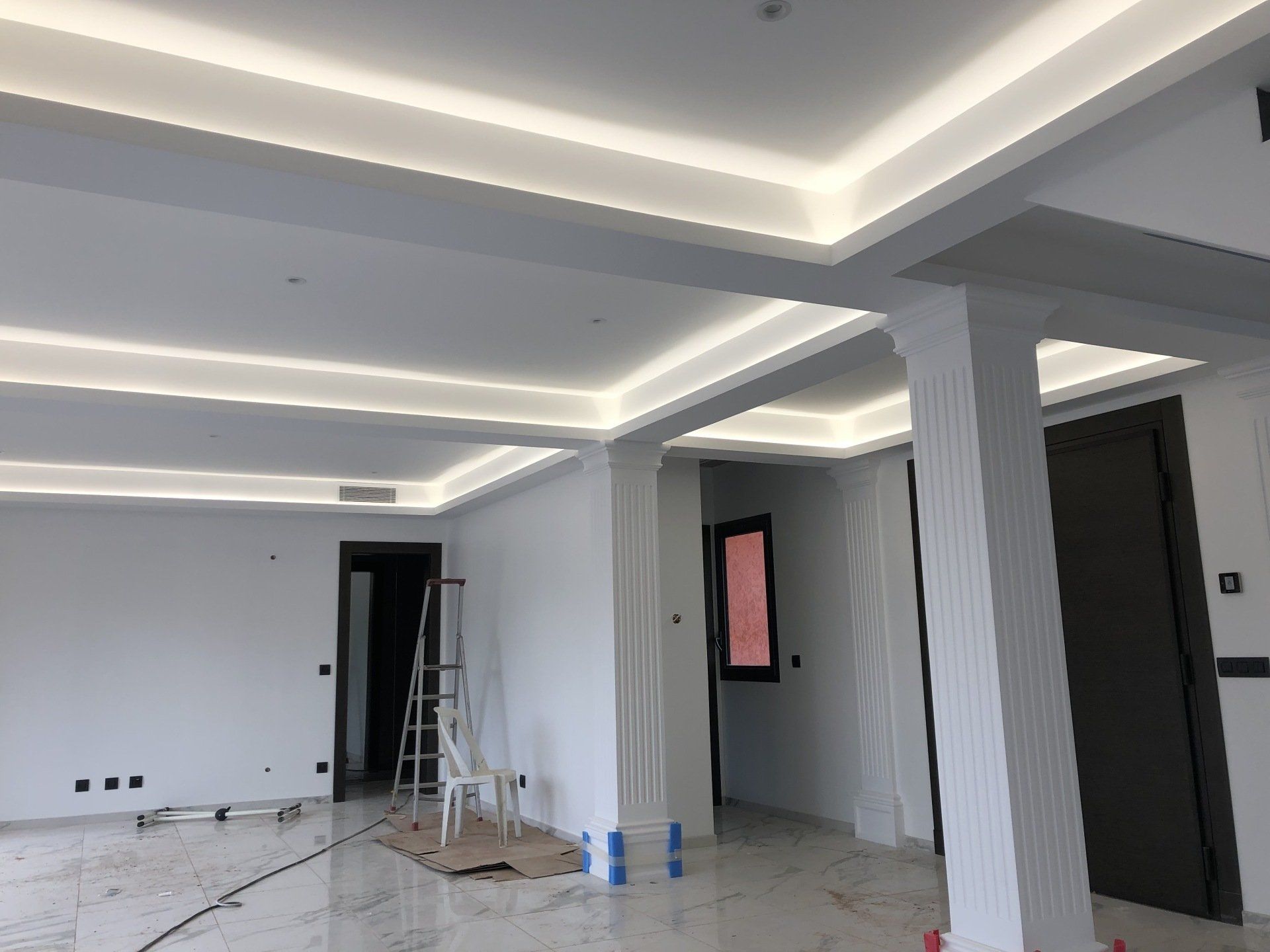 Rénovation de plafond pour le syndic d'un immeuble de Fréjus
