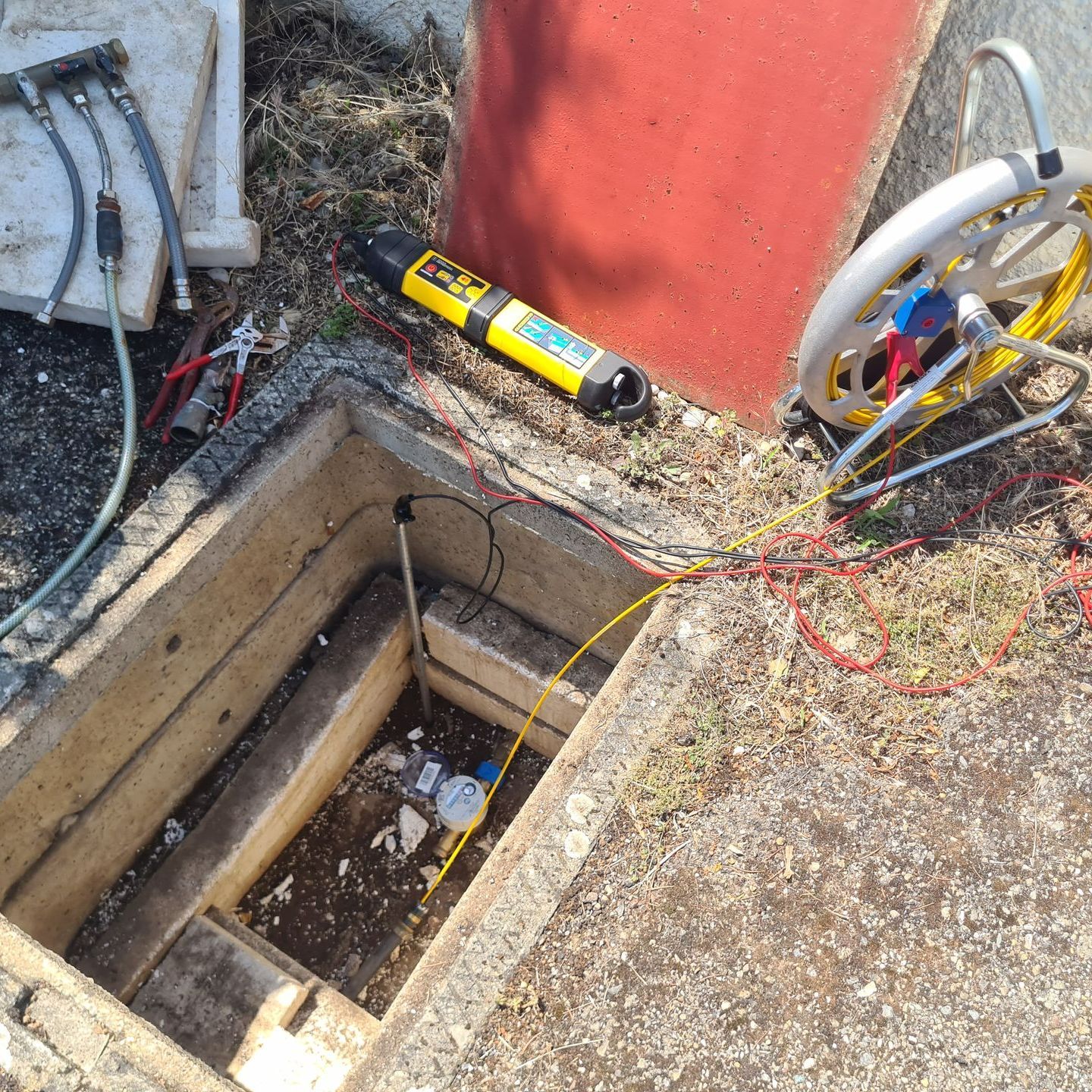 Détection de fuite dans une canalisation.