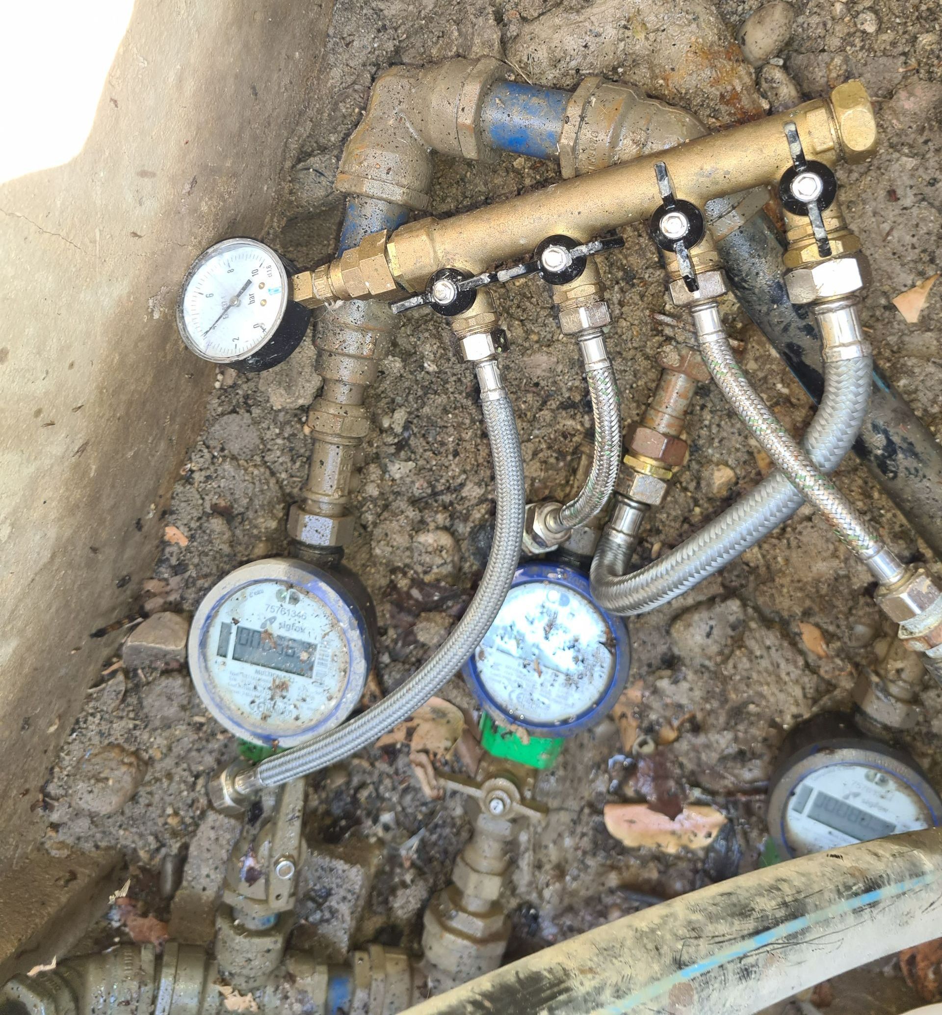 Gaz traceur dans les réseaux extérieurs.