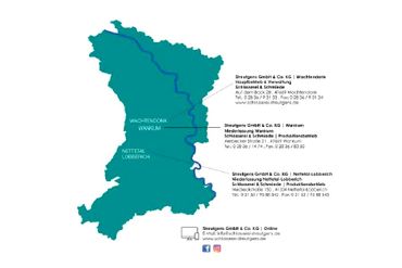 Karte mit Standorten von Streutgens Schlossereibetriebe GmbH & Co. KG