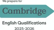 Un logotipo para las titulaciones de Cambridge English 2025-2026