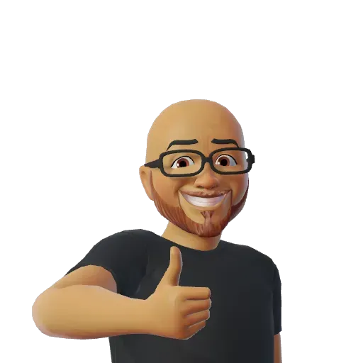 Un hombre de dibujos animados con gafas y barba está haciendo un gesto de aprobación con el pulgar hacia arriba.