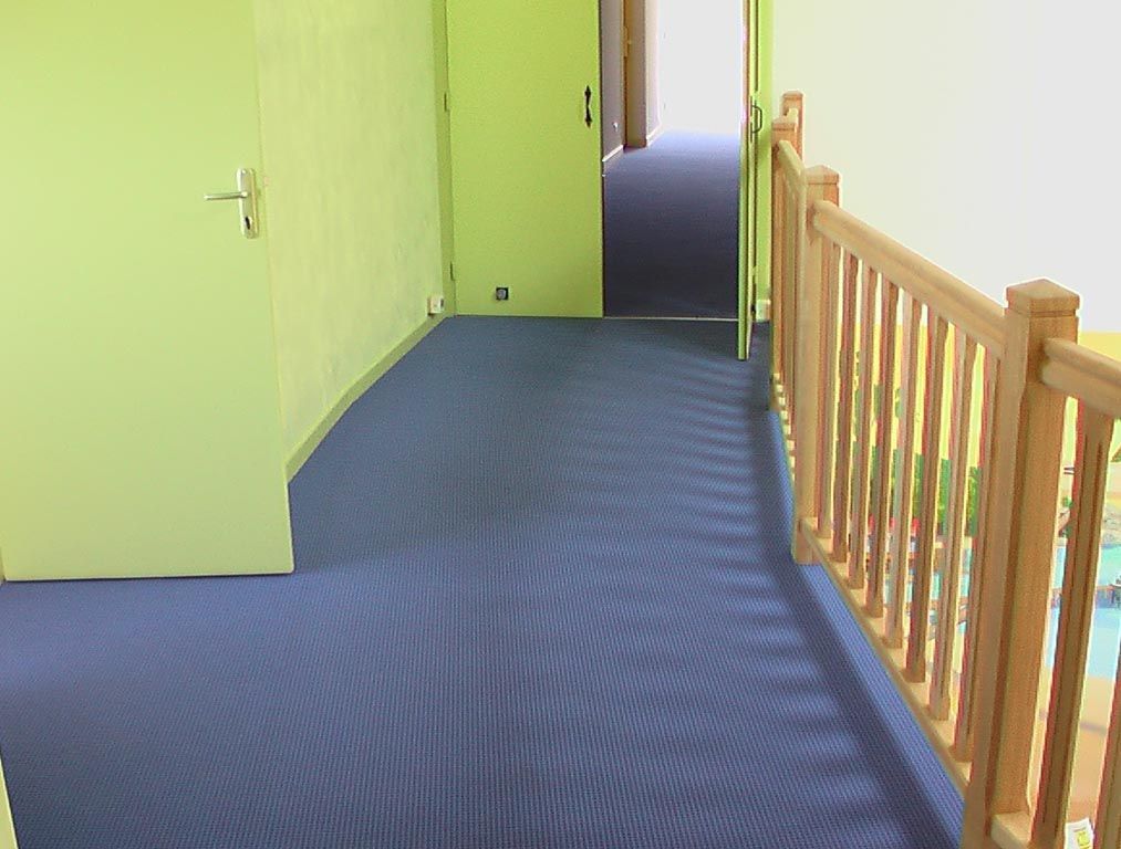 Circulation hôtel, passage couloir sol Flotex