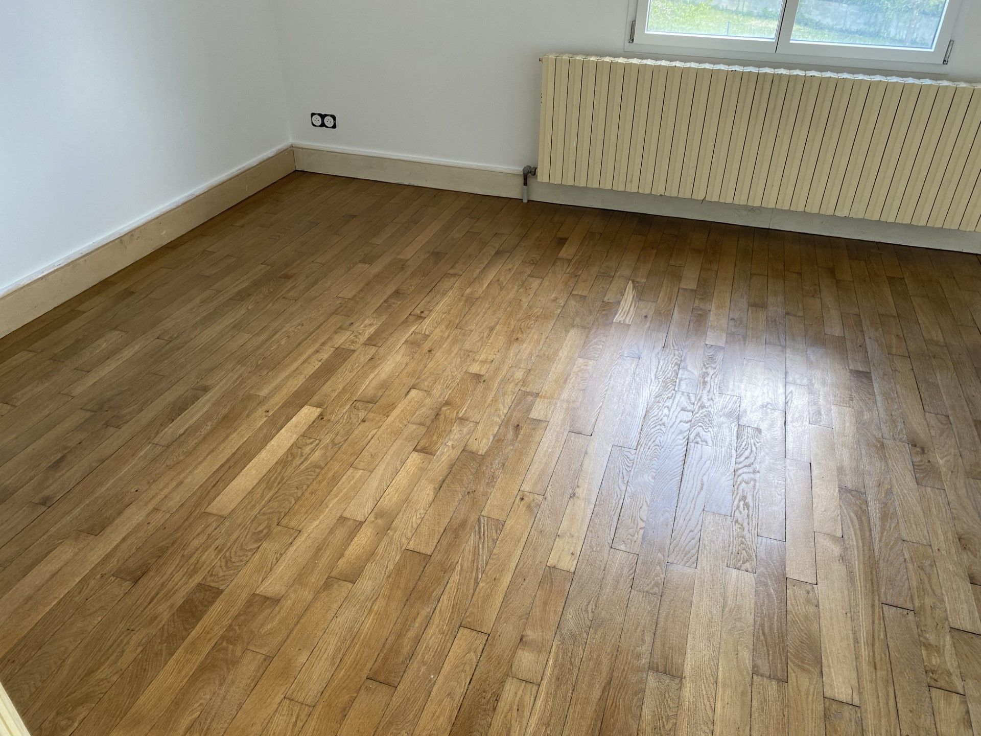 Ponçage vitrification parquet Saint-Marcel