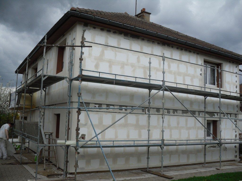Façade maison en construction