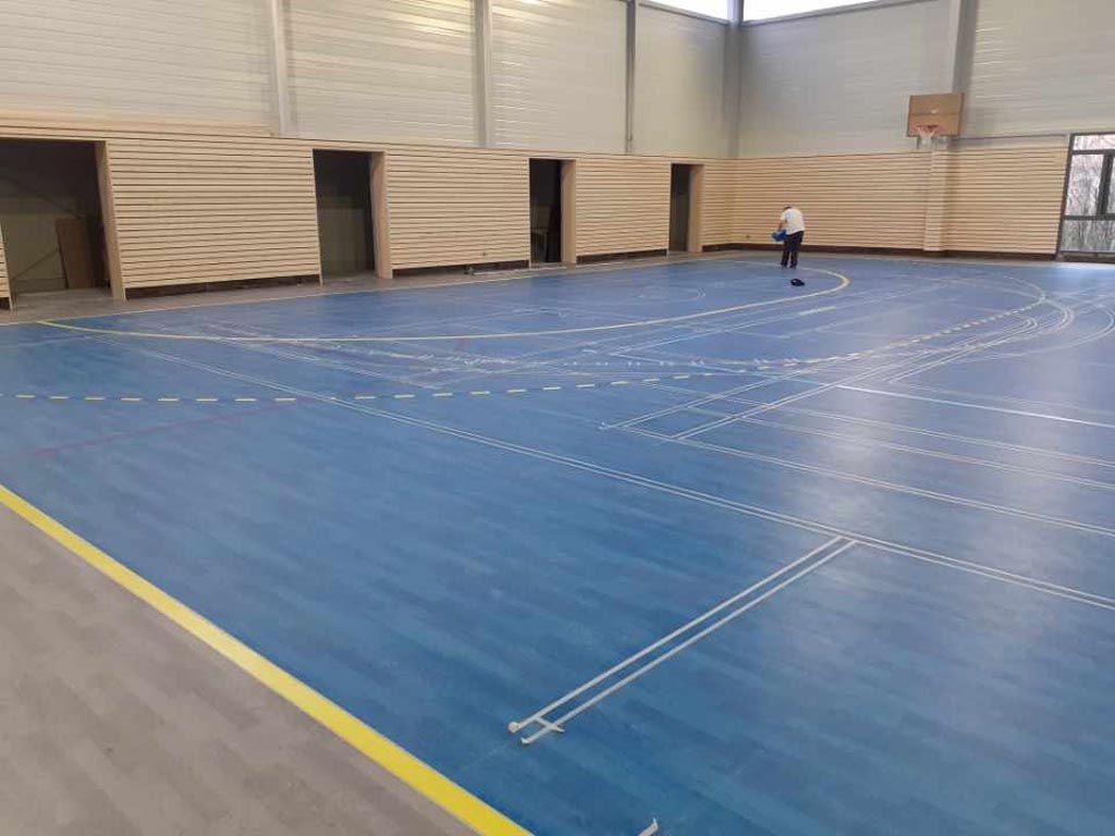 Traçage sols sportifs Gymnase